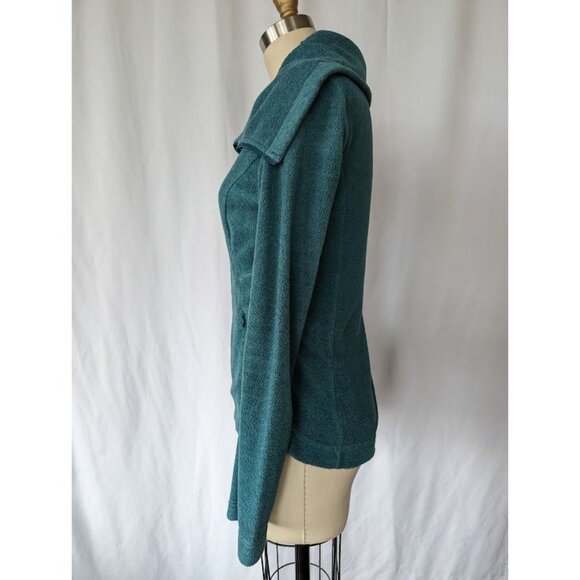 Royal Robbins Fleece Jacket Women's Size XS Green Full Zip Outdoor Hiking Collar - Picture 2 of 6